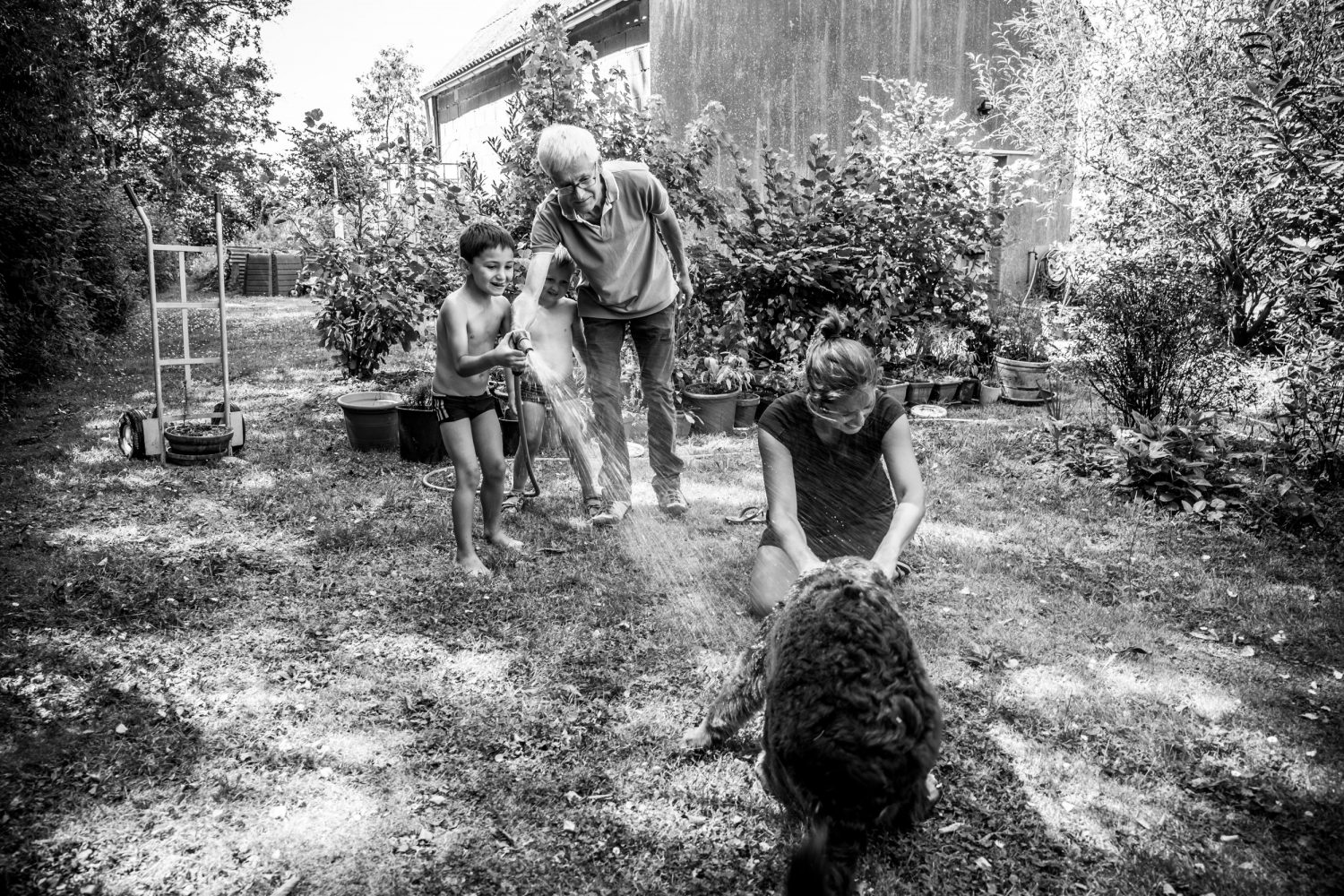 jeux d'eau avec enfants